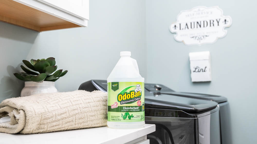 OdoBan Concentrate in laundry room