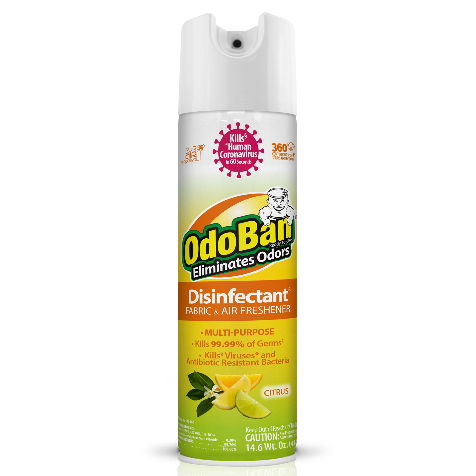 360° Continuous Sprays OdoBan® Odor Eliminator Air Freshener